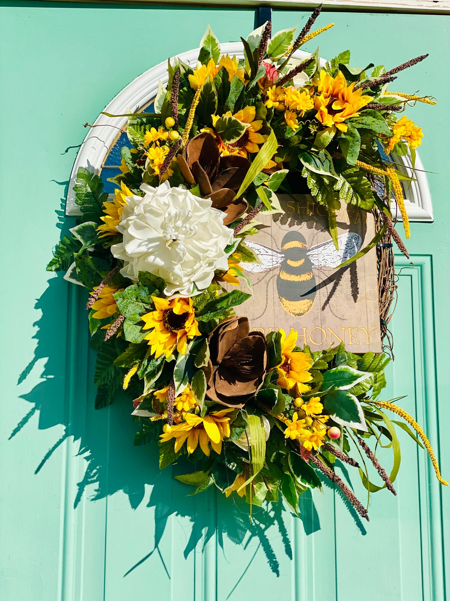 Bee-Themed Summer Wreath