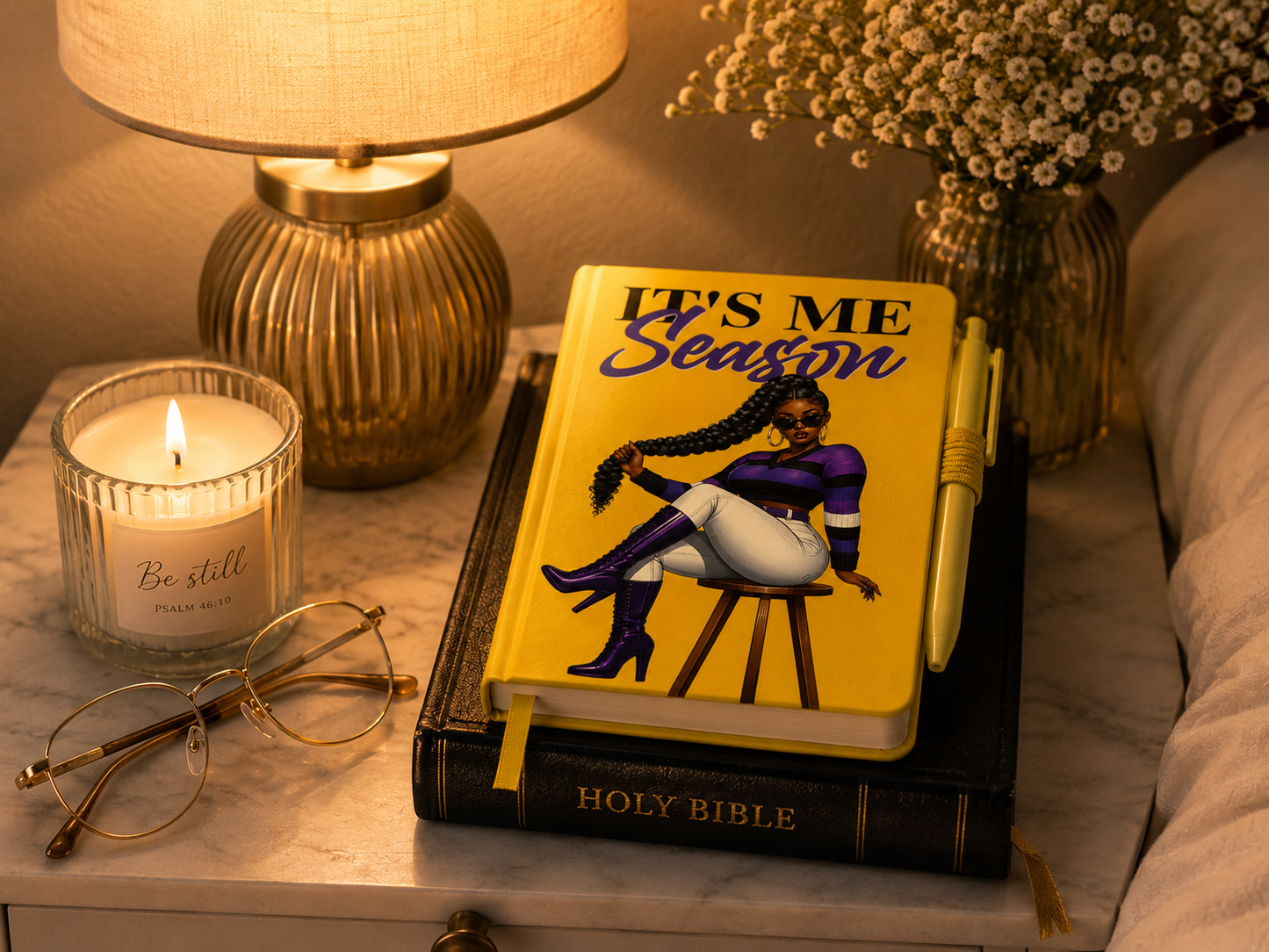 It’s My Season Writing Journal – Empowerment Notebook Featuring Woman Of Color Art