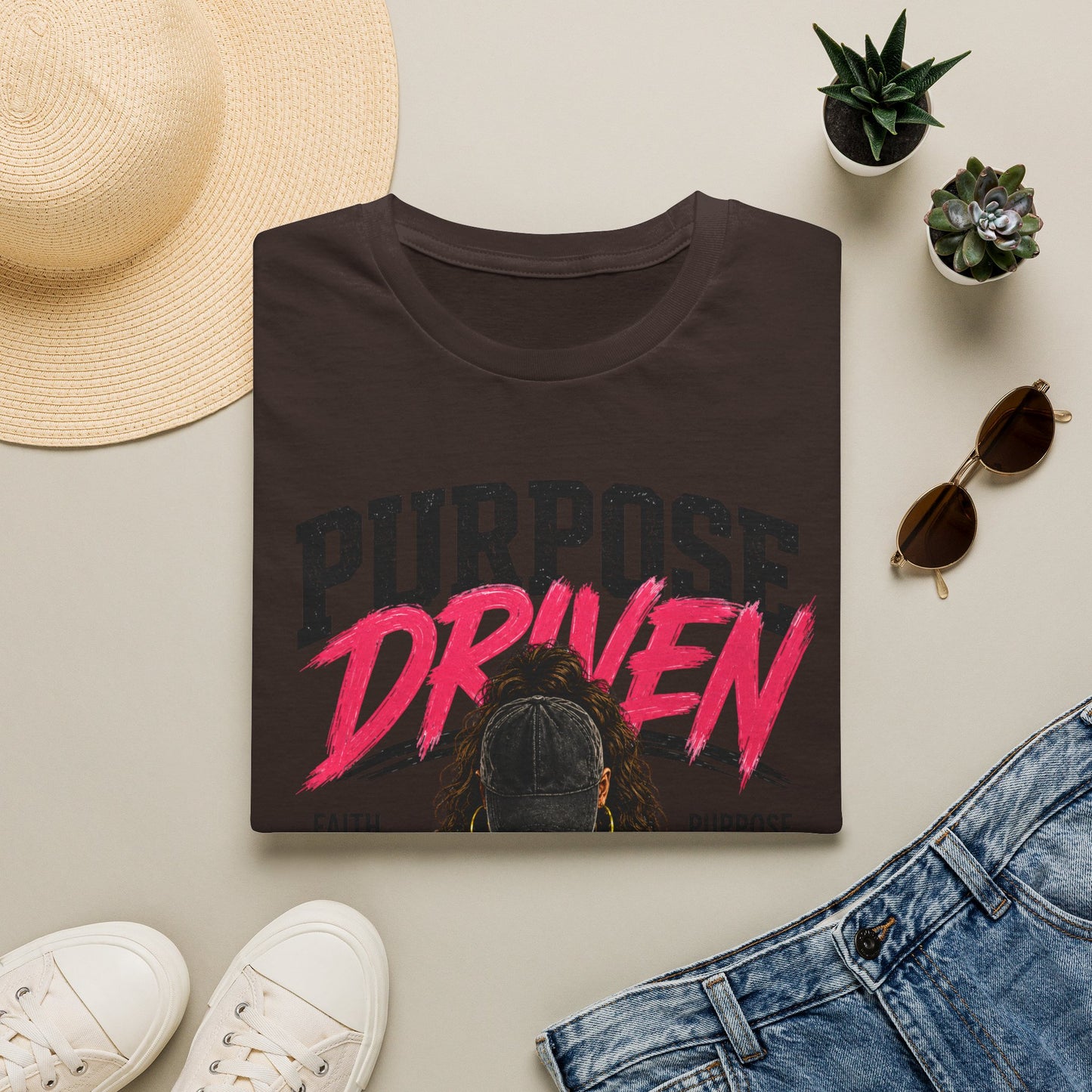 Purpose Over Popularity™ Christian T-Shirt | Faith Is My Foundation | Purpose Is My Blueprint | Inspirational Christian Graphic Tee