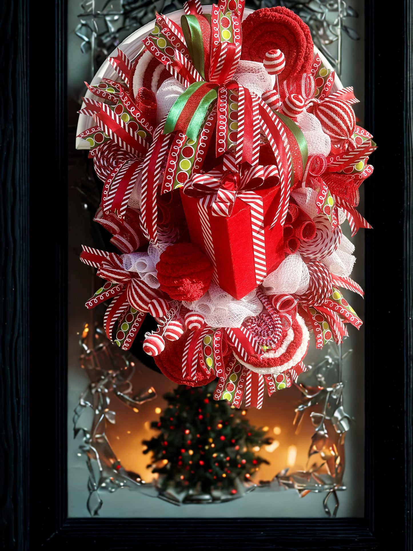 Candy Cane Lane Christmas Wreath 🍭🎄