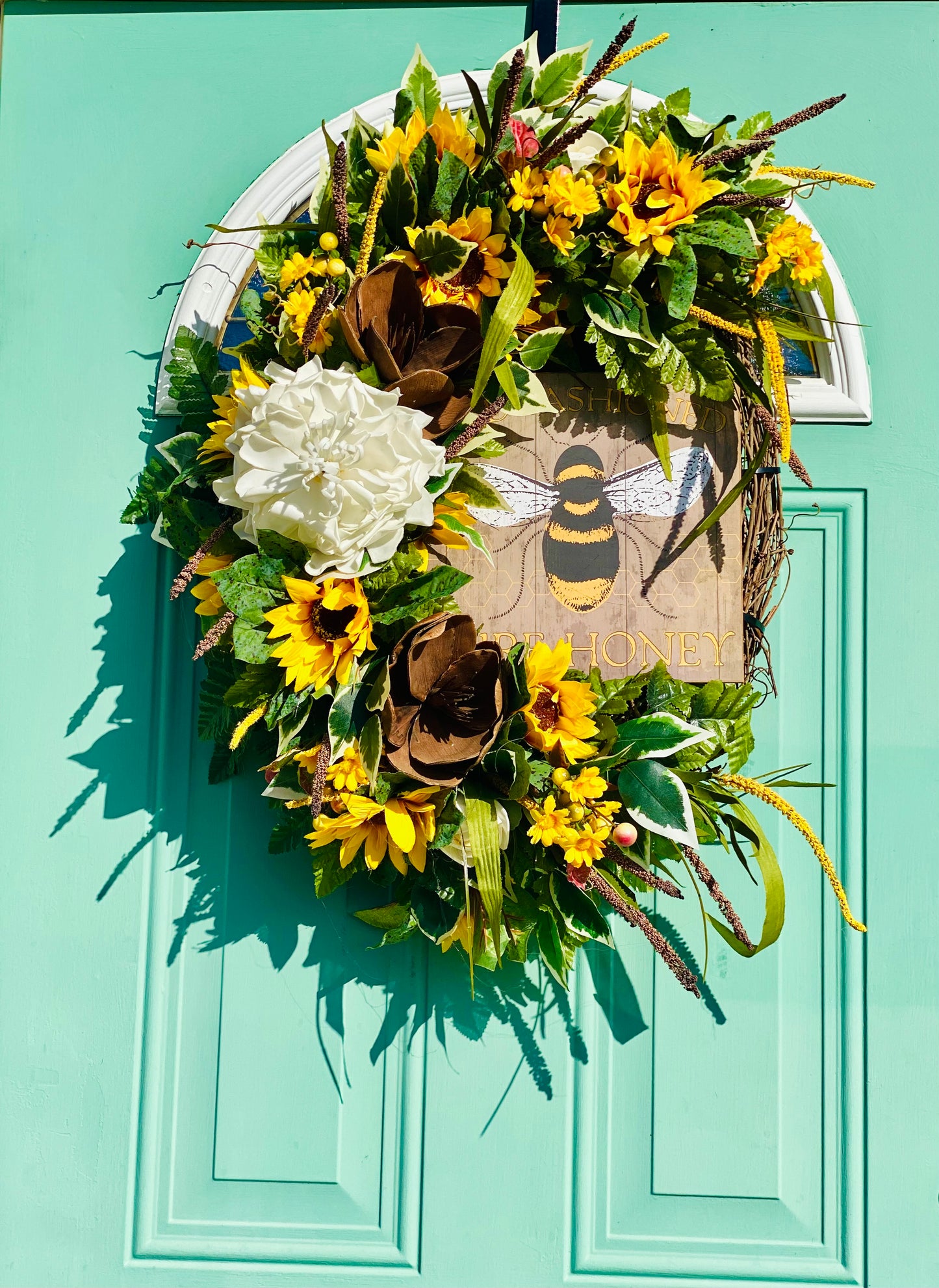 Bee-Themed Summer Wreath