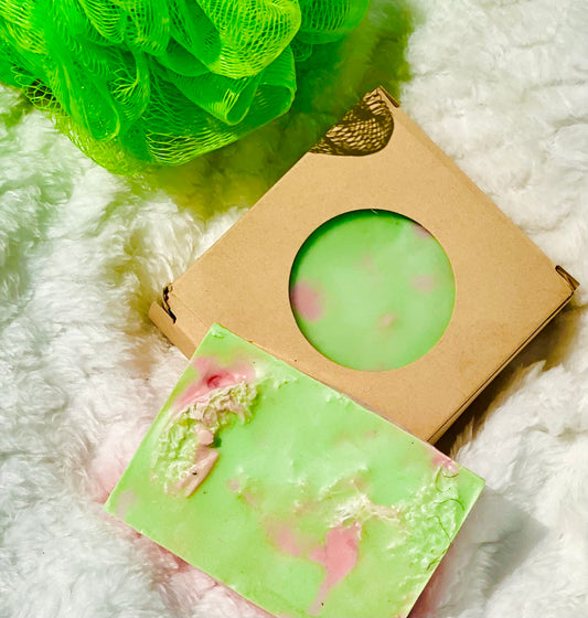 Cucumber Melon Handmade Soap-Goat Milk & Shea Butter Infused/Nourishing & Refreshing