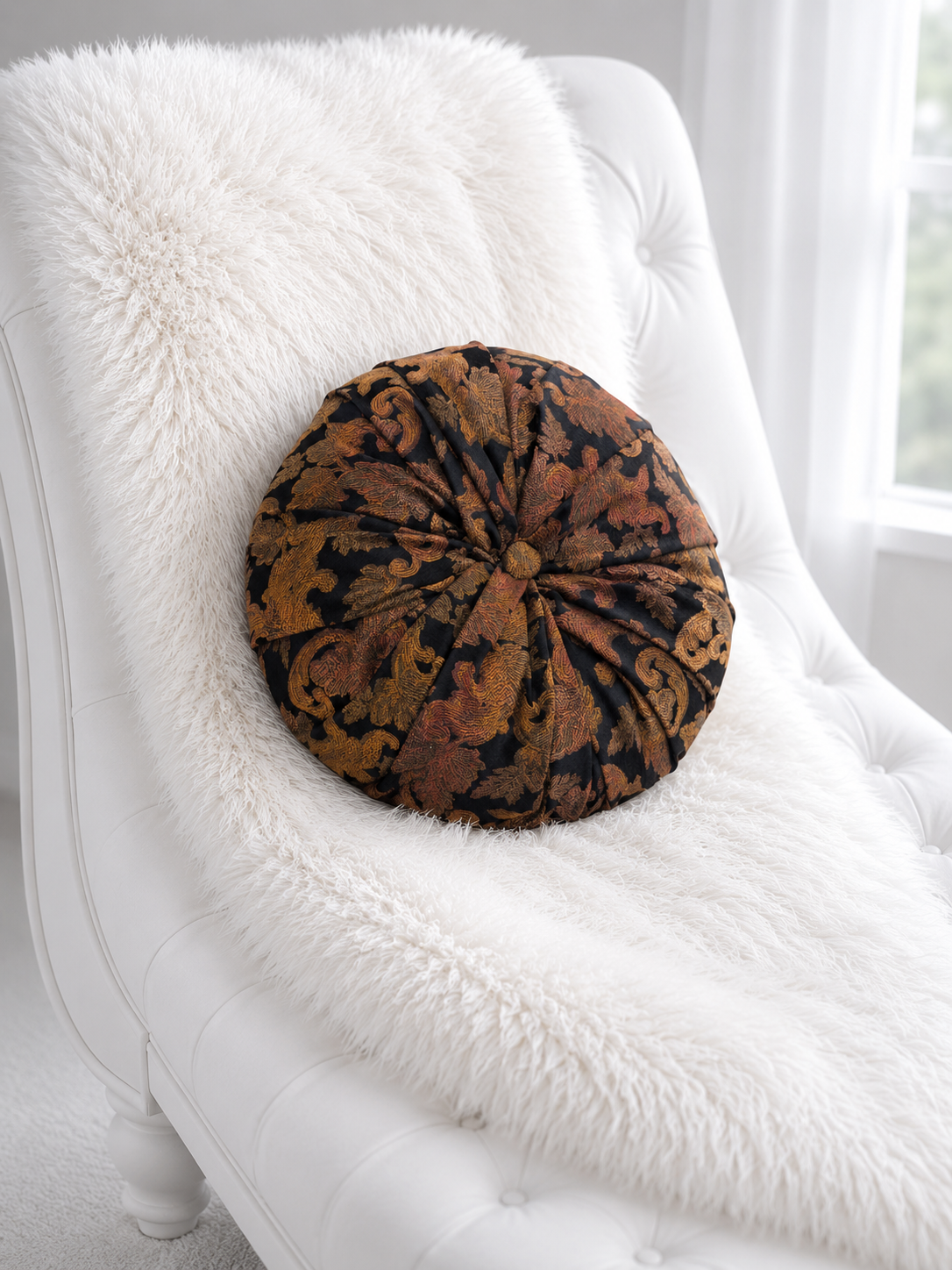 18" Handmade Luxury Tufted Throw Pillow