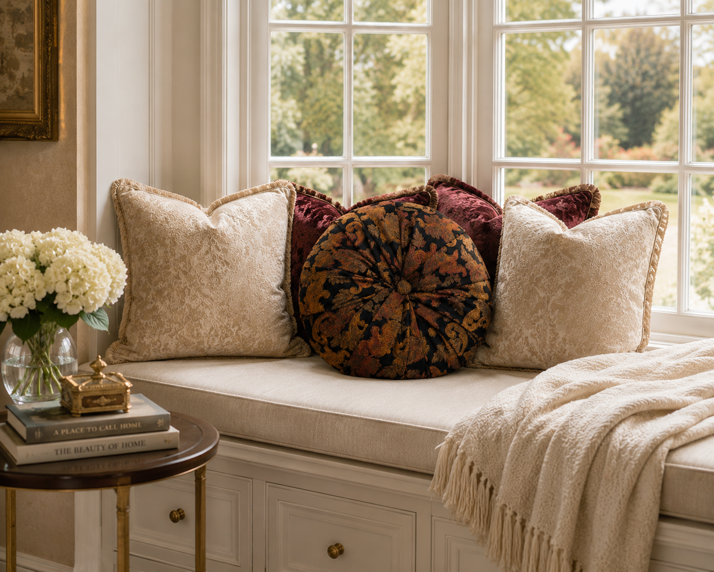 18" Handmade Luxury Tufted Throw Pillow