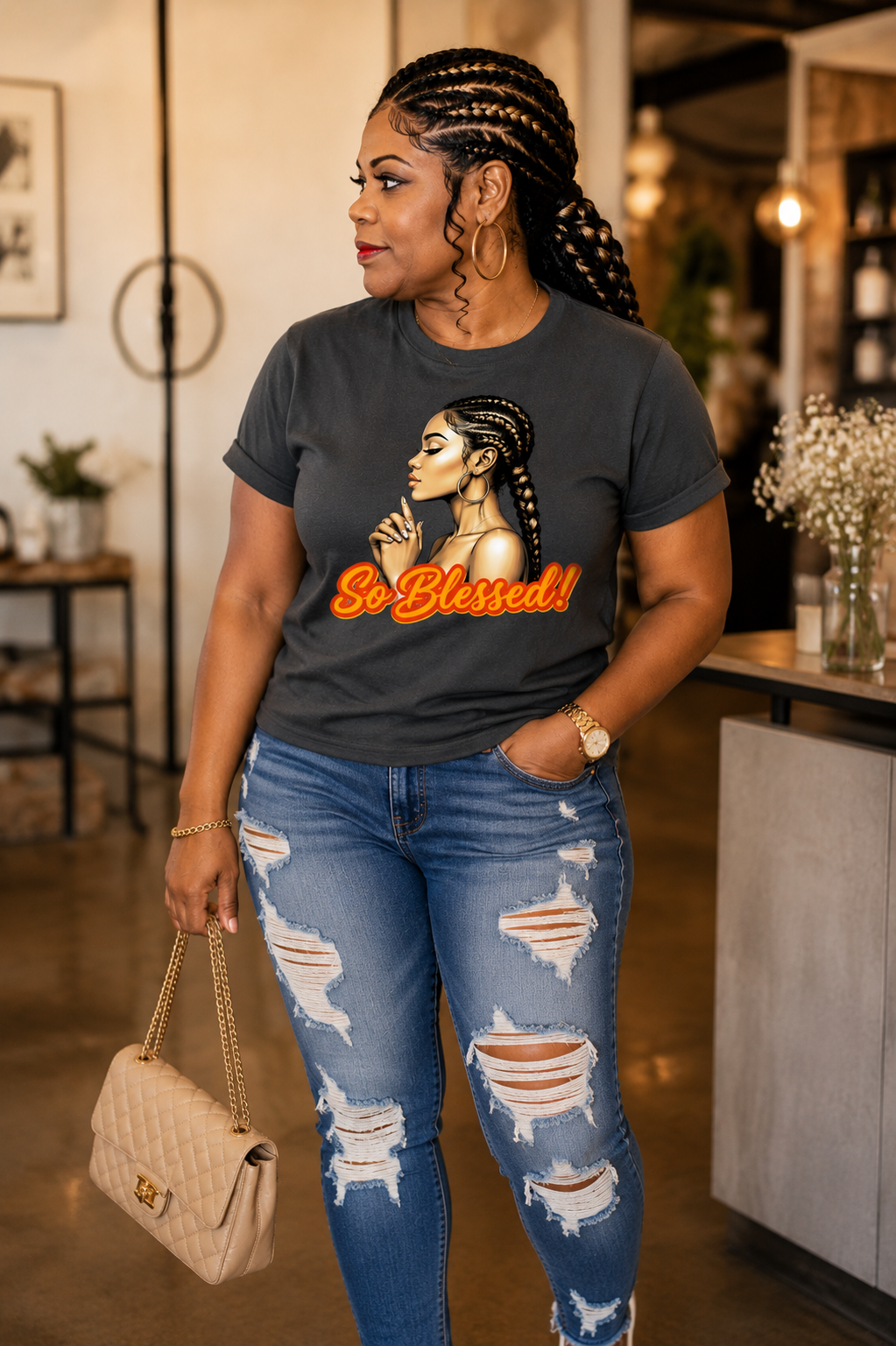 So Blessed™ Women's Graphic T-Shirt | Faith-Inspired Boutique Tee
