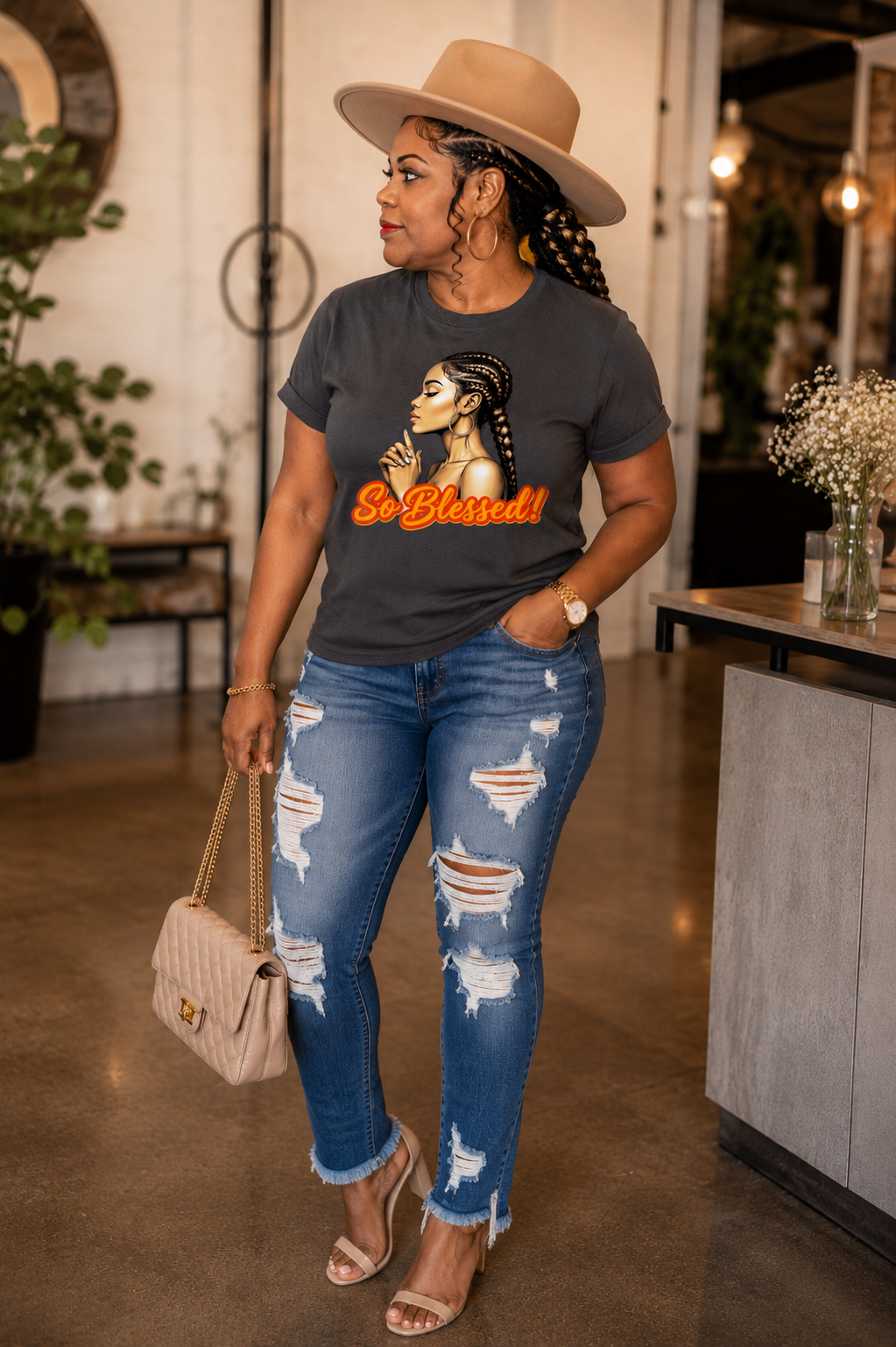 So Blessed™ Women's Graphic T-Shirt | Faith-Inspired Boutique Tee