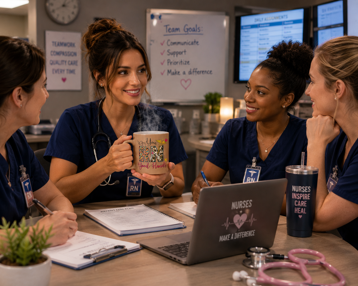 Heat-Activated Nurse Mug – “You RN Good Hands”