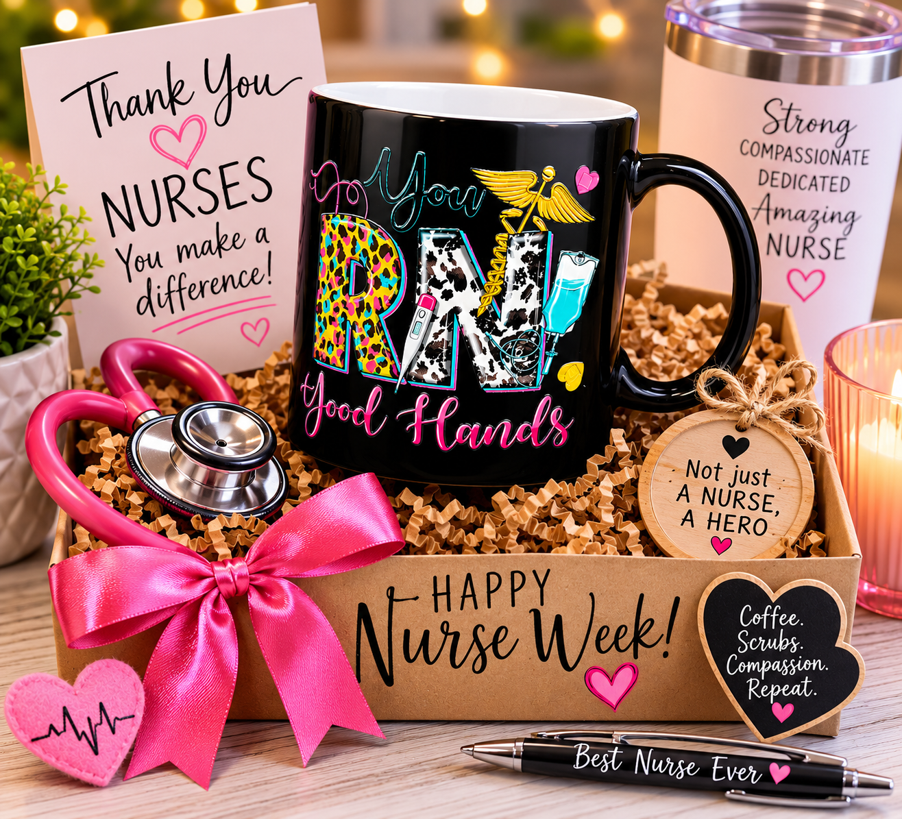 Heat-Activated Nurse Mug – “You RN Good Hands”