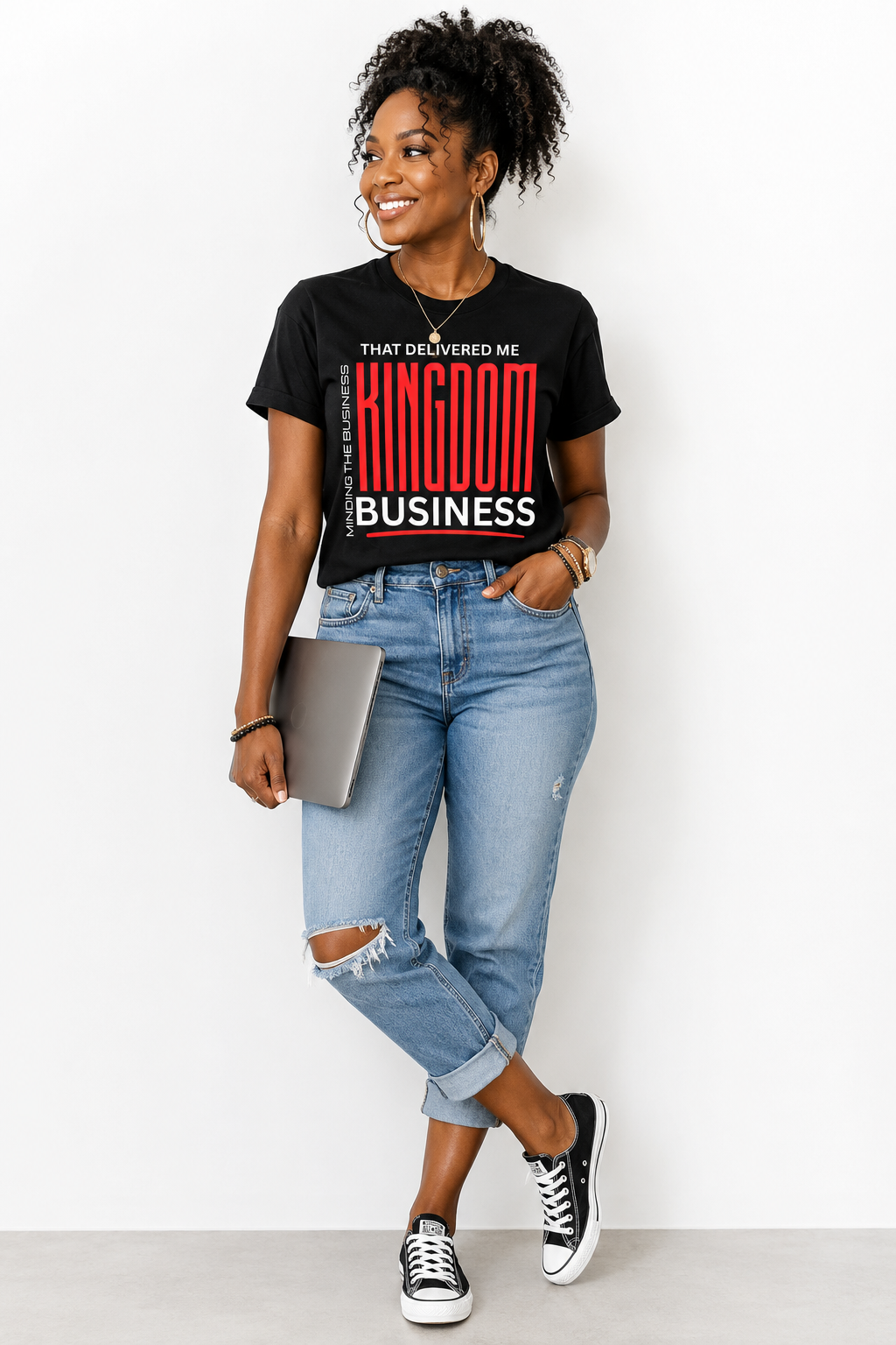 That Delivered Me Kingdom Business™ Unisex Christian Graphic T-Shirt | Faith-Based Entrepreneur Shirt | Kingdom Business Apparel
