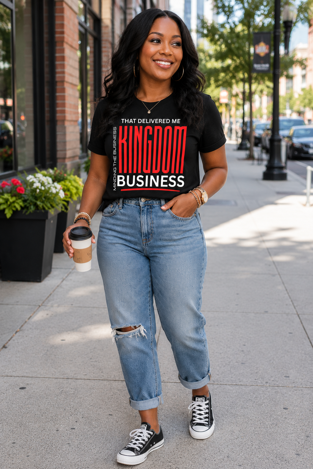That Delivered Me Kingdom Business™ Unisex Christian Graphic T-Shirt | Faith-Based Entrepreneur Shirt | Kingdom Business Apparel