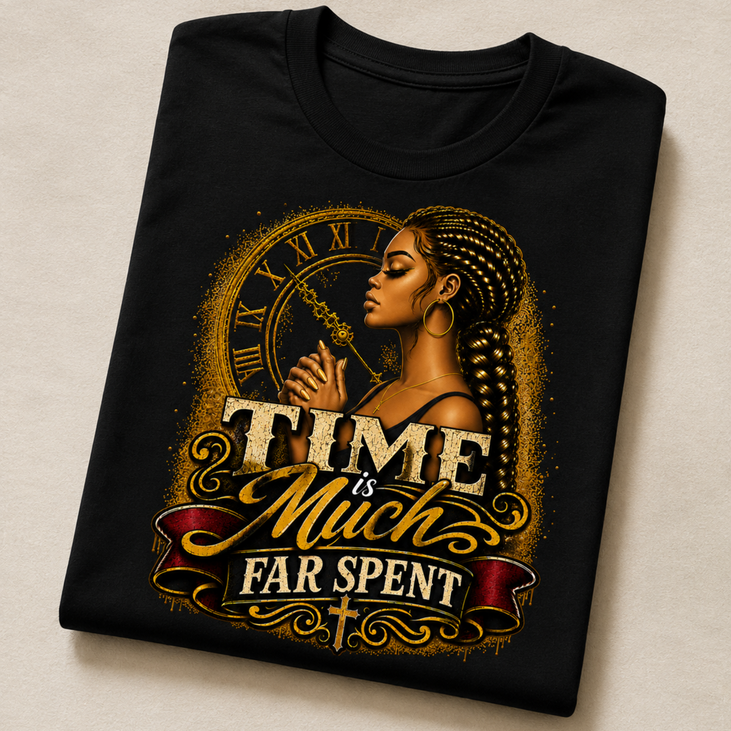 Time Is Much Far Spent™ | Vintage Faith Streetwear Graphic Tee