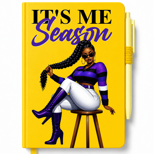 It’s My Season Writing Journal – Empowerment Notebook Featuring Woman Of Color Art