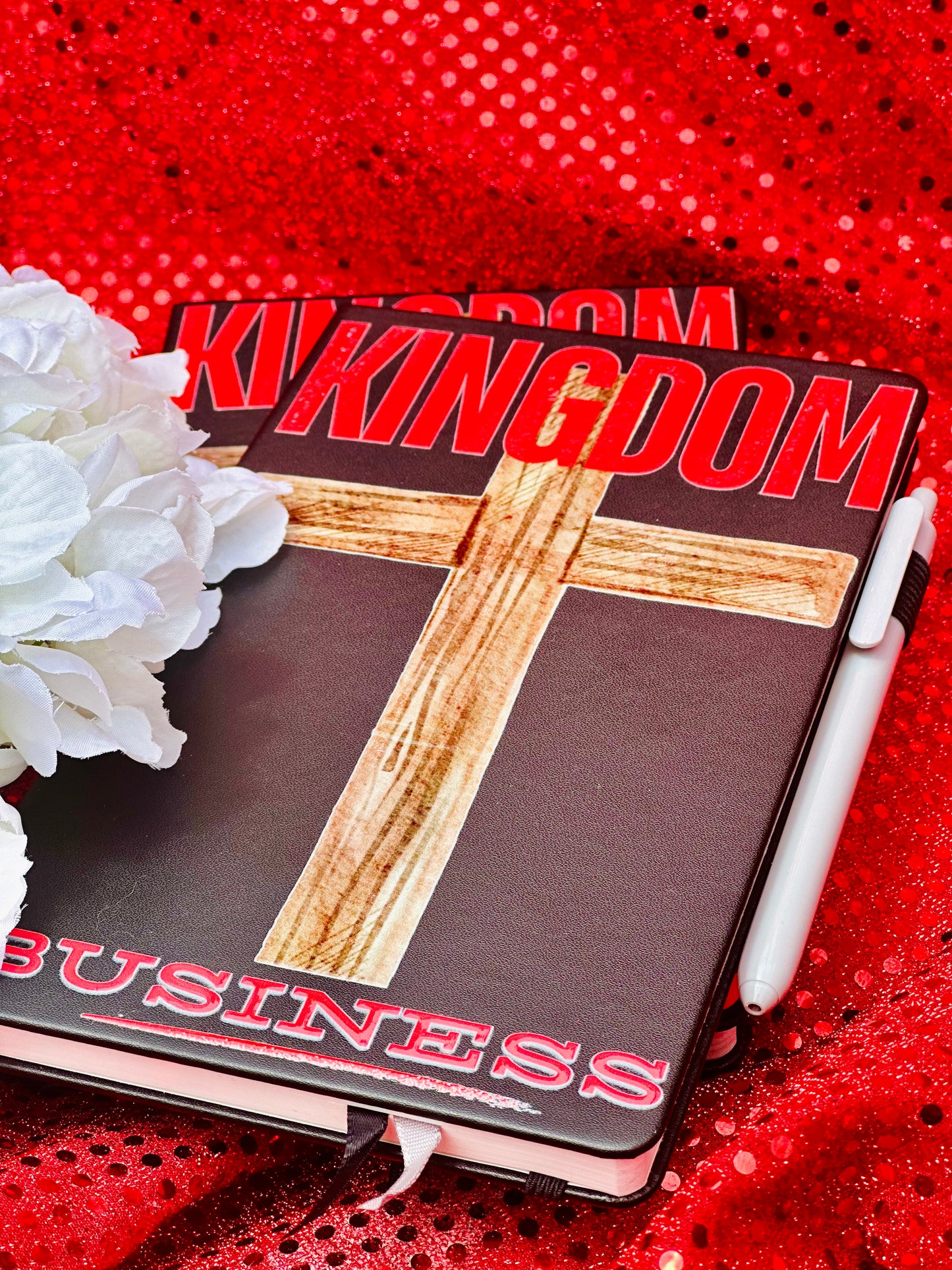 Faith Planner Journal – 128-Page Lined Notebook – Kingdom Business Theme