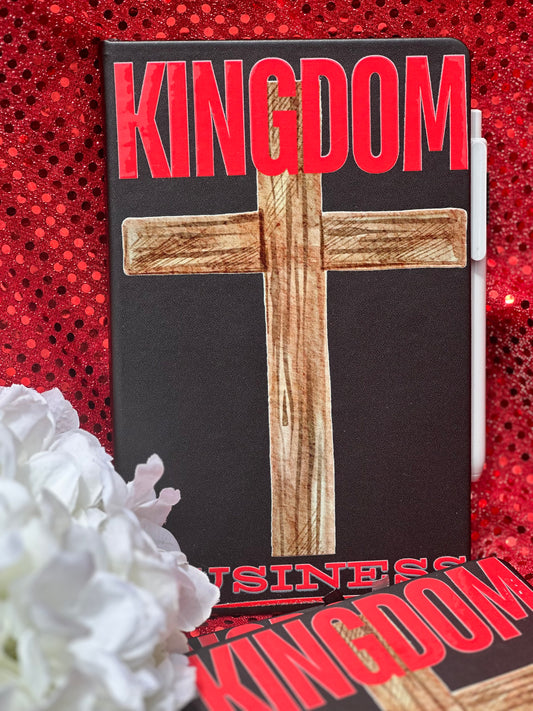 Faith Planner Journal – 128-Page Lined Notebook – Kingdom Business Theme