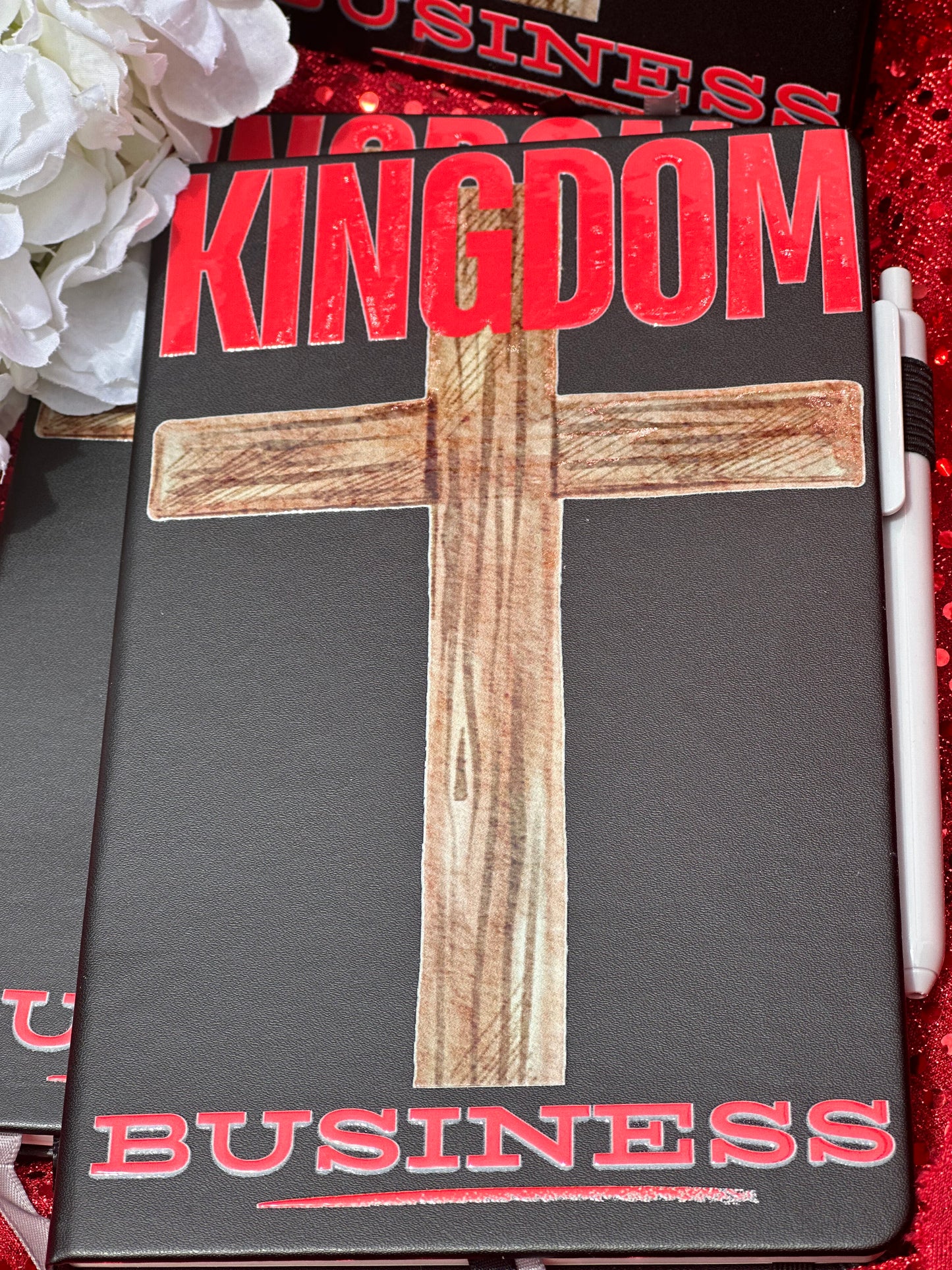 Faith Planner Journal – 128-Page Lined Notebook – Kingdom Business Theme