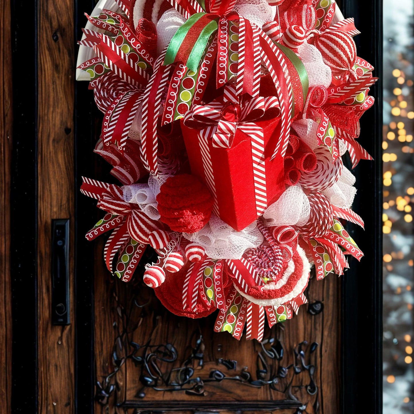 Candy Cane Lane Christmas Wreath 🍭🎄